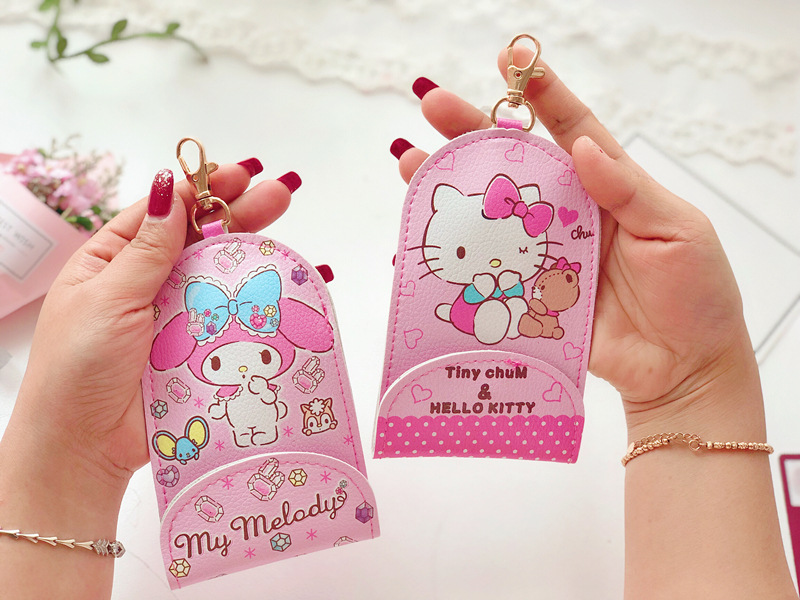 New Cute Cartoon Melody Retractable Key Ring Card Holder Snoopy Stretch Key Cover Card Holder Bus Card Holder New Cute Cartoon Melody Retractable Key Ring Card Holder Snoopy Stretch Key Cover Card Holder Bus Card Holder