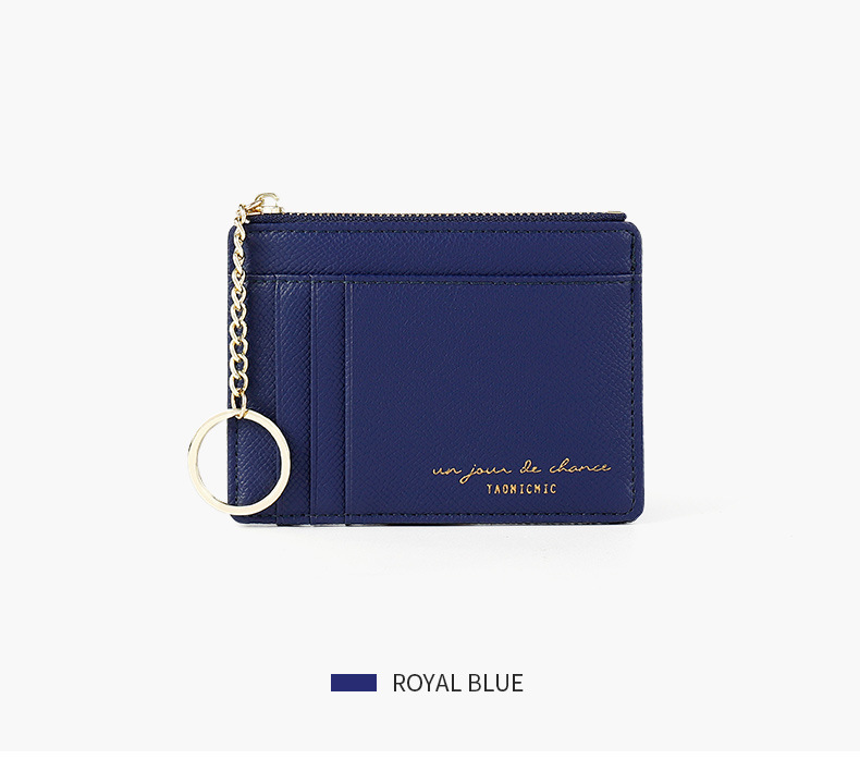 Cassim Paragraph Zipper Lady Purse Korean Version of the Mini Keychain Small Purse Multiple Card Slots Card Wallet Cassim Paragraph Zipper Lady Purse Korean Version of the Mini Keychain Small Purse Multiple Card Slots Card Wallet