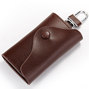 Fashion Simple Multifunctional Car Key Case Men's Genuine Leather Large Capacity Cowhide Women's Key Bag New Card Holder Fashion Simple Multifunctional Car Key Case Men's Genuine Leather Large Capacity Cowhide Women's Key Bag New Card Holder