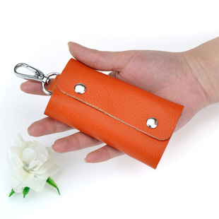 Fashion Simple Multifunctional Car Key Case Men's Genuine Leather Large Capacity Cowhide Women's Key Bag New Card Holder Fashion Simple Multifunctional Car Key Case Men's Genuine Leather Large Capacity Cowhide Women's Key Bag New Card Holder