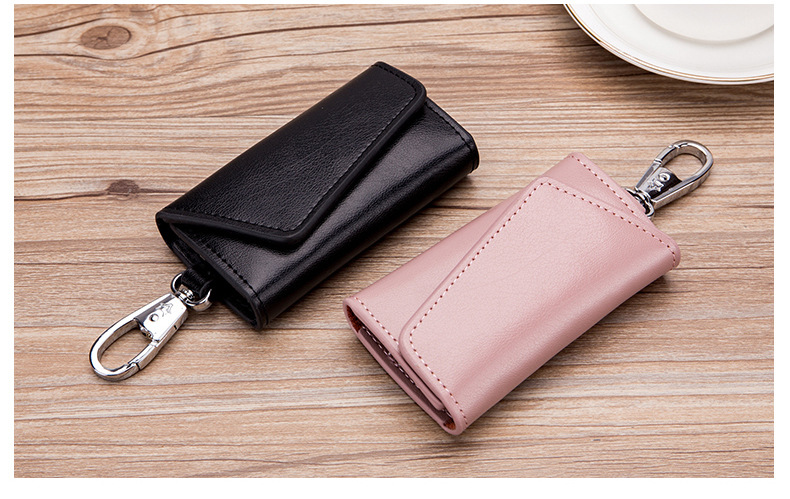 Fashion Simple Multifunctional Car Key Case Men's Genuine Leather Large Capacity Cowhide Women's Key Bag New Card Holder Fashion Simple Multifunctional Car Key Case Men's Genuine Leather Large Capacity Cowhide Women's Key Bag New Card Holder