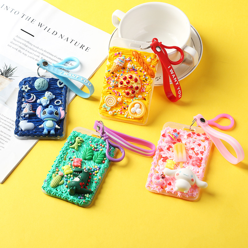 Simulation Cream Glue DIY Card Holder Homemade Material Bag Keychain Pendant Creative Handmade Parent-Child Handmade Simulation Cream Glue DIY Card Holder Homemade Material Bag Keychain Pendant Creative Handmade Parent-Child Handmade