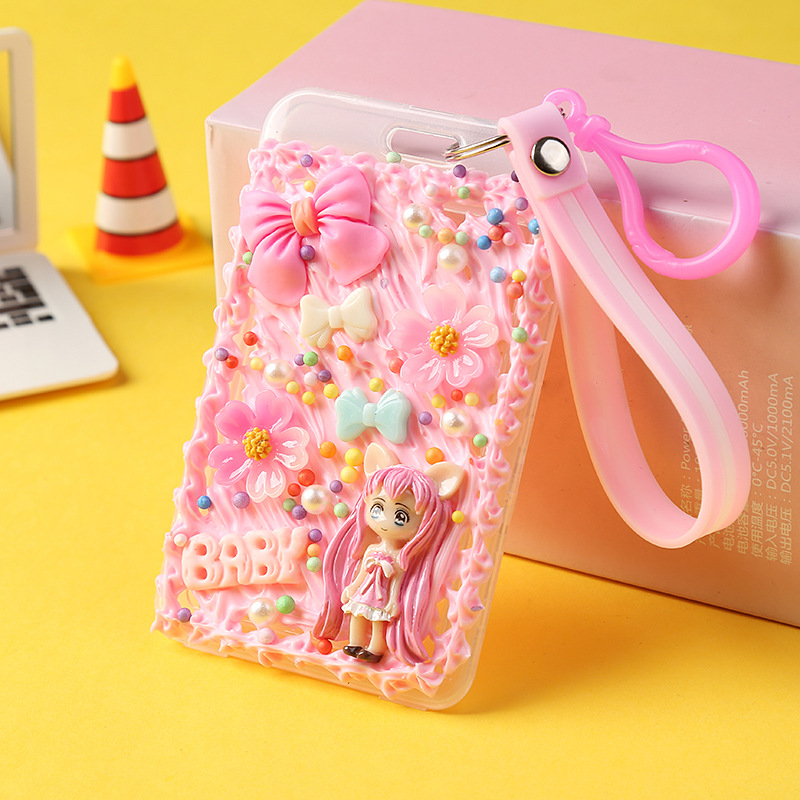 Simulation Cream Glue DIY Card Holder Homemade Material Bag Keychain Pendant Creative Handmade Parent-Child Handmade Simulation Cream Glue DIY Card Holder Homemade Material Bag Keychain Pendant Creative Handmade Parent-Child Handmade