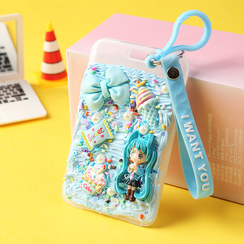 Simulation Cream Glue DIY Card Holder Homemade Material Bag Keychain Pendant Creative Handmade Parent-Child Handmade Simulation Cream Glue DIY Card Holder Homemade Material Bag Keychain Pendant Creative Handmade Parent-Child Handmade