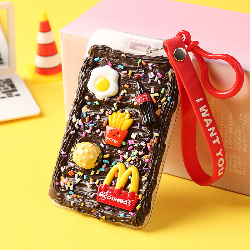 Simulation Cream Glue DIY Card Holder Homemade Material Bag Keychain Pendant Creative Handmade Parent-Child Handmade Simulation Cream Glue DIY Card Holder Homemade Material Bag Keychain Pendant Creative Handmade Parent-Child Handmade