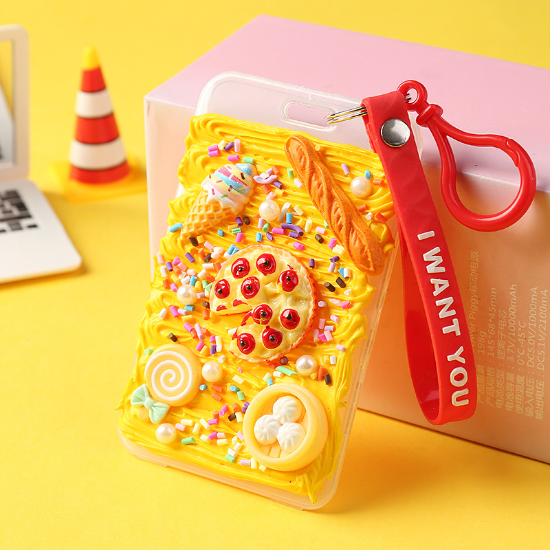 Simulation Cream Glue DIY Card Holder Homemade Material Bag Keychain Pendant Creative Handmade Parent-Child Handmade Simulation Cream Glue DIY Card Holder Homemade Material Bag Keychain Pendant Creative Handmade Parent-Child Handmade