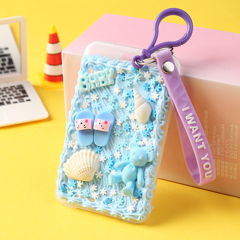 Simulation Cream Glue DIY Card Holder Homemade Material Bag Keychain Pendant Creative Handmade Parent-Child Handmade Simulation Cream Glue DIY Card Holder Homemade Material Bag Keychain Pendant Creative Handmade Parent-Child Handmade