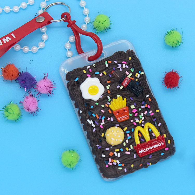 Simulation Cream Glue DIY Card Holder Homemade Material Bag Keychain Pendant Creative Handmade Parent-Child Handmade Simulation Cream Glue DIY Card Holder Homemade Material Bag Keychain Pendant Creative Handmade Parent-Child Handmade