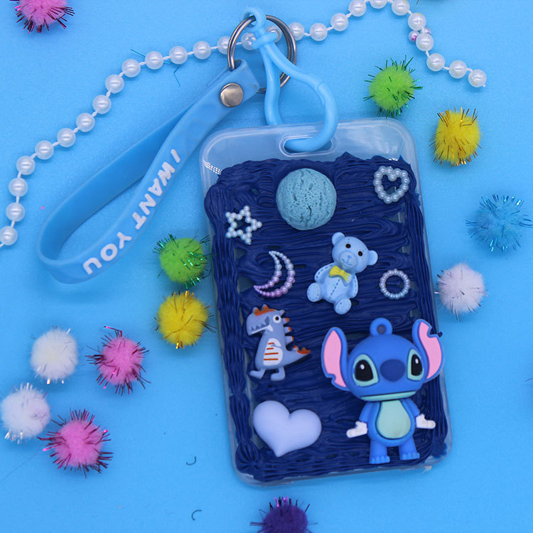Simulation Cream Glue DIY Card Holder Homemade Material Bag Keychain Pendant Creative Handmade Parent-Child Handmade Simulation Cream Glue DIY Card Holder Homemade Material Bag Keychain Pendant Creative Handmade Parent-Child Handmade
