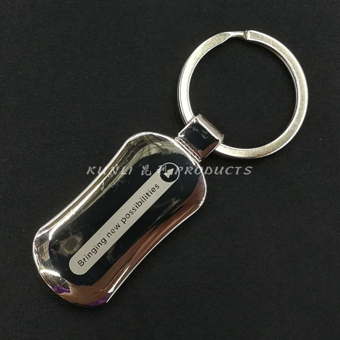 Metal Single Card Kidney-Shaped Keychain Alloy Ethiopia Key Chain Premium Gifts Gift Hanging Buckle