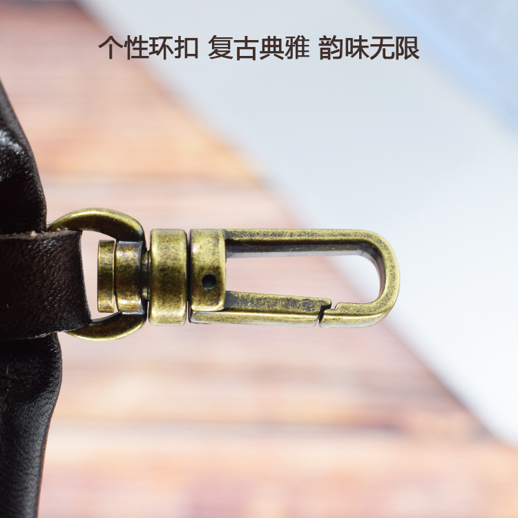 Vegetable Tanned Leather Embossed Creative Car Intelligent Remote Key Case Driving License Card Position SkeletonSkin