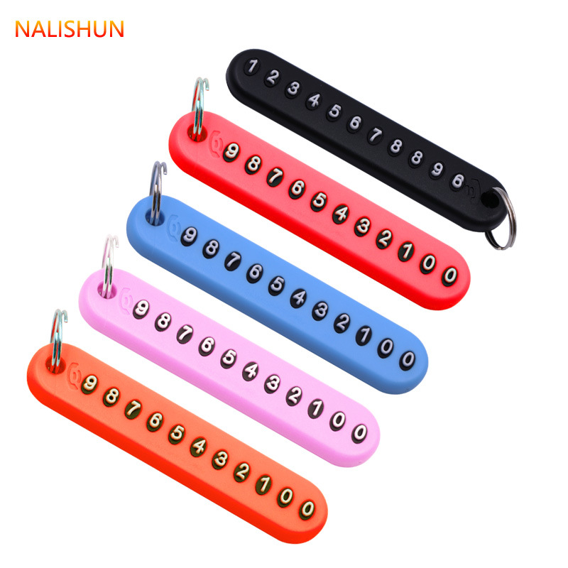 Car Key Ring License Plate Digital Number Plate Creative Card Anti-Lost Pendant Men and Women Ornaments Car Key Ring License Plate Digital Number Plate Creative Card Anti-Lost Pendant Men and Women Ornaments