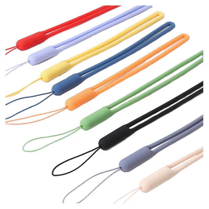Silicone Lanyard Creative Wrist Lanyard Speaker U Disk Fan Short Hang Rope Liquid Feel Silicone Mobile Phone Lanyard