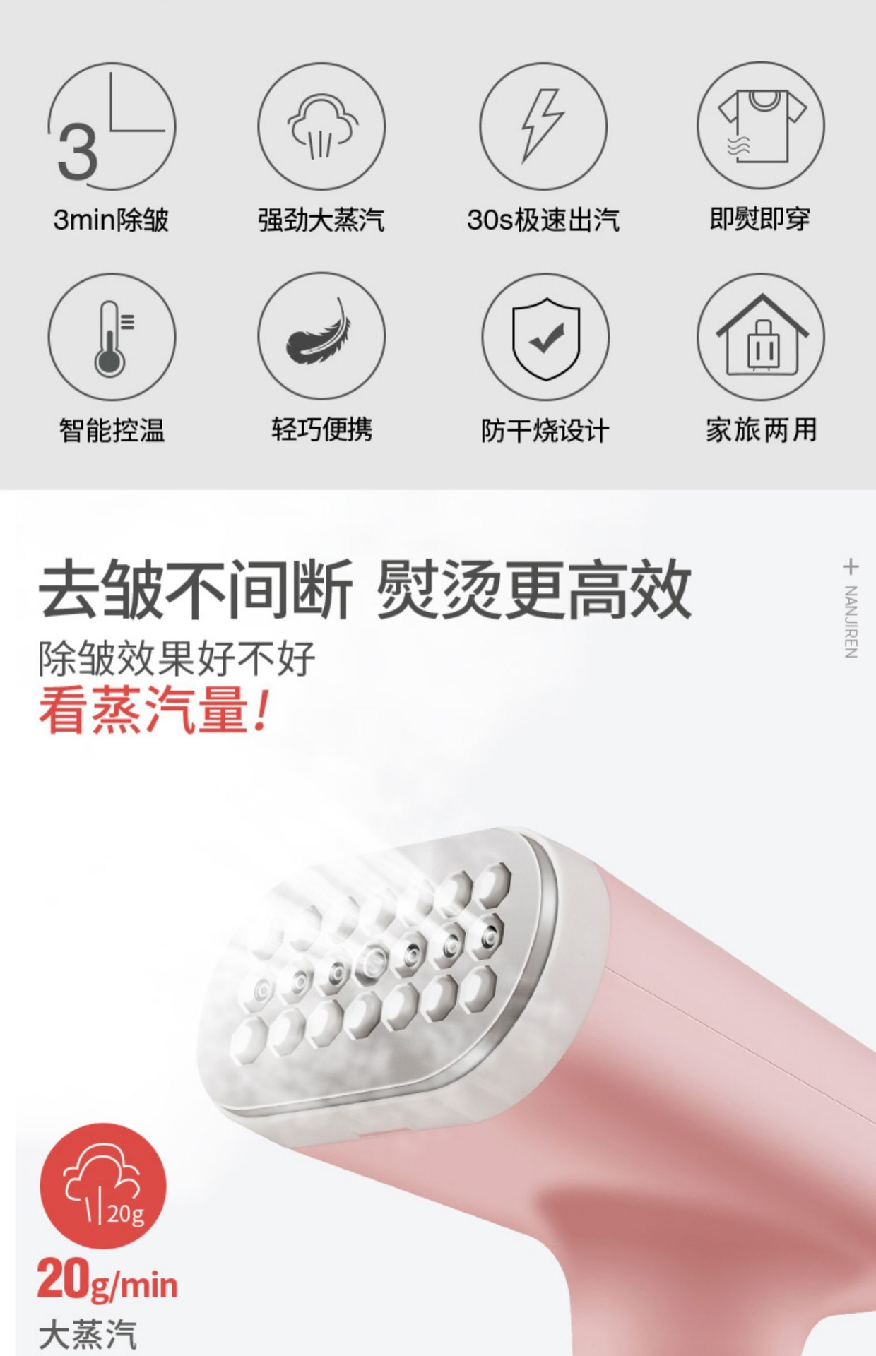 and Iron Machine Portable Steam Ironing Brush Electric Iron Household Travel Electric Iron Flat Ironing Hang and Iron