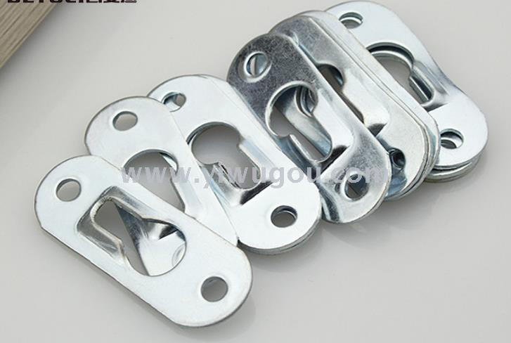 Mirror metal hang a piece to press form picture frame the back side hook hangs a piece of hardware fittings PG059