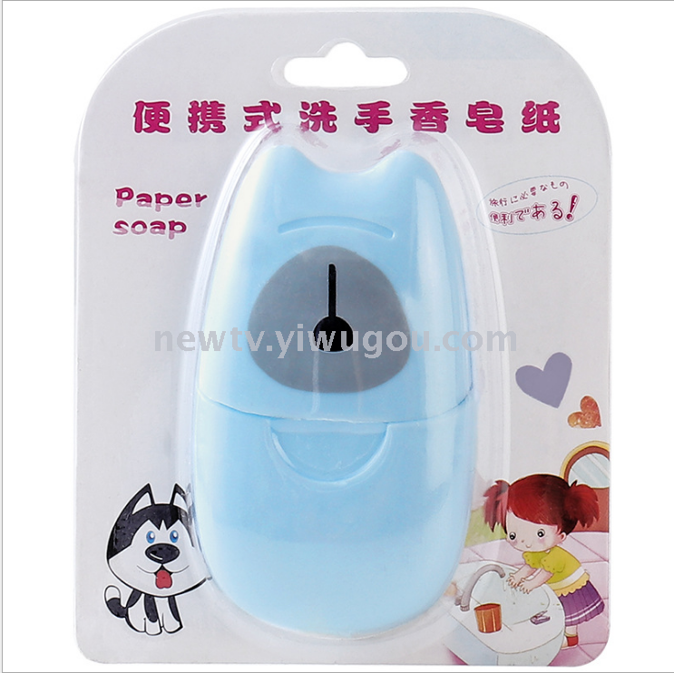 Travel portable soap sheet mini disposable hand wash soap paper travel soap sheet laundry sheet