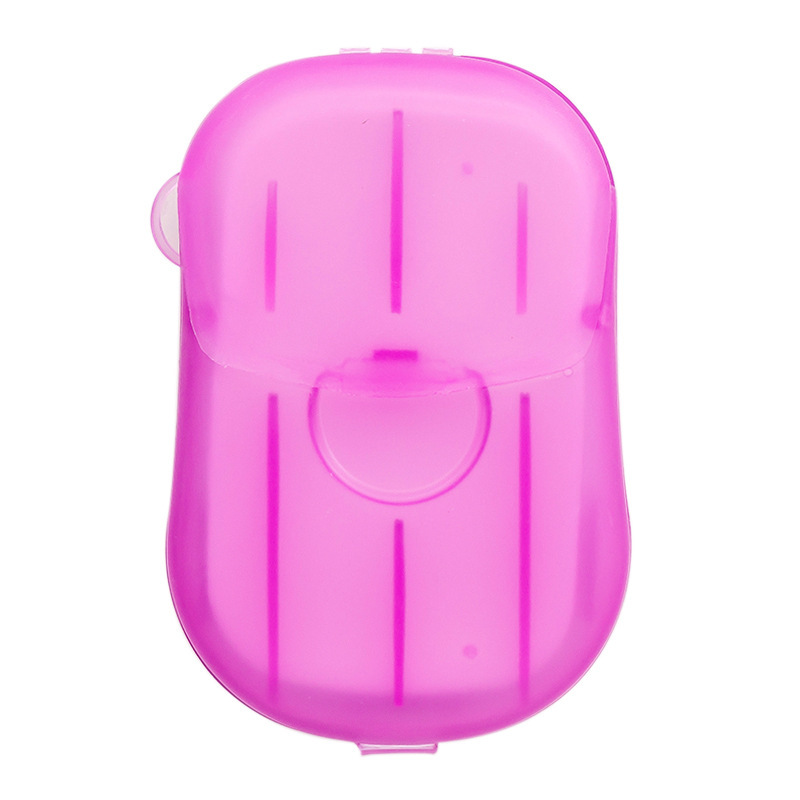 Disposable soap portable travel small soap hand washing tablets brigade clean 20 pieces of soap paper mini box