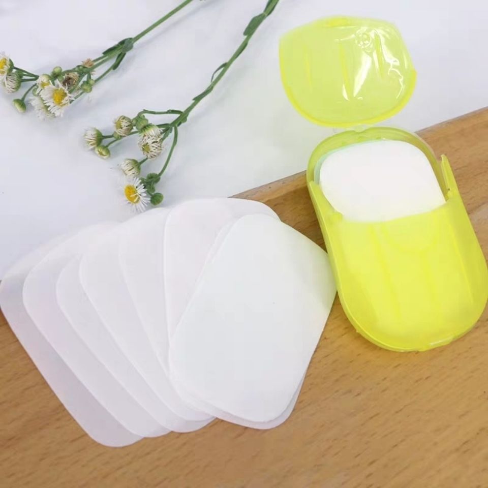 Travel Portable Soap Slice Hand Washing Soap Disposable Travel Carry-on Pocket Boxed Mini Little Soap Paper