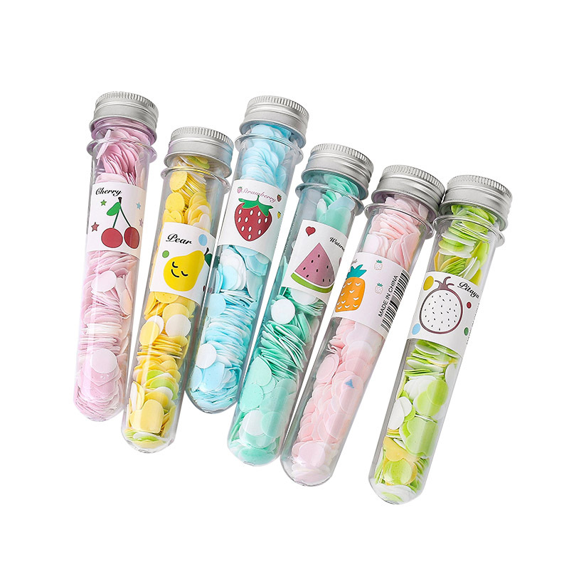 Portable Outdoor Hand Washing Soap Sheet Soap Flake Travel Bottle Handwashing Paper Test Tube Pattern Disposable Soap