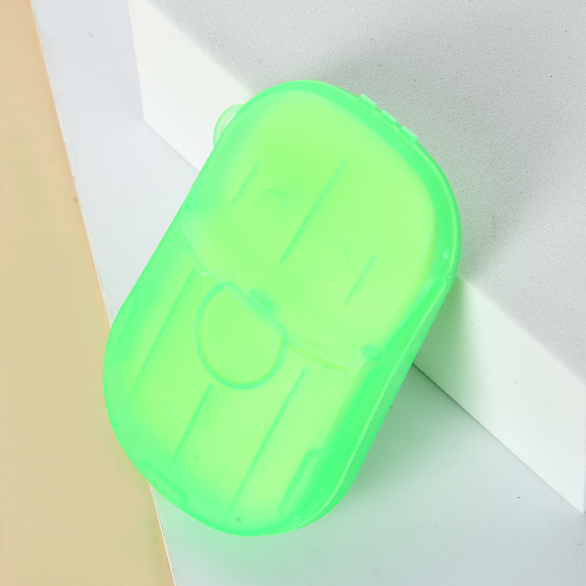 Disposable Portable Hand Washing Tablets Soap Flake Soap Slice Travel Product Paper Soap Cleaning 20 PCs Mouse Box