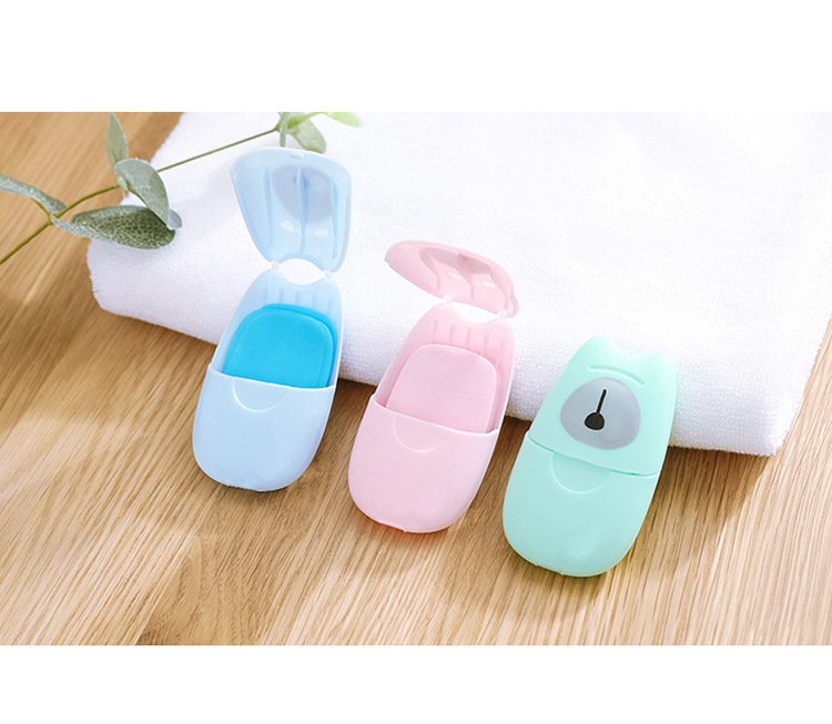 Travel Portable Soap Slice Mini Disposable Hand Washing Soap Flakes Outdoor Travel Soap Paper