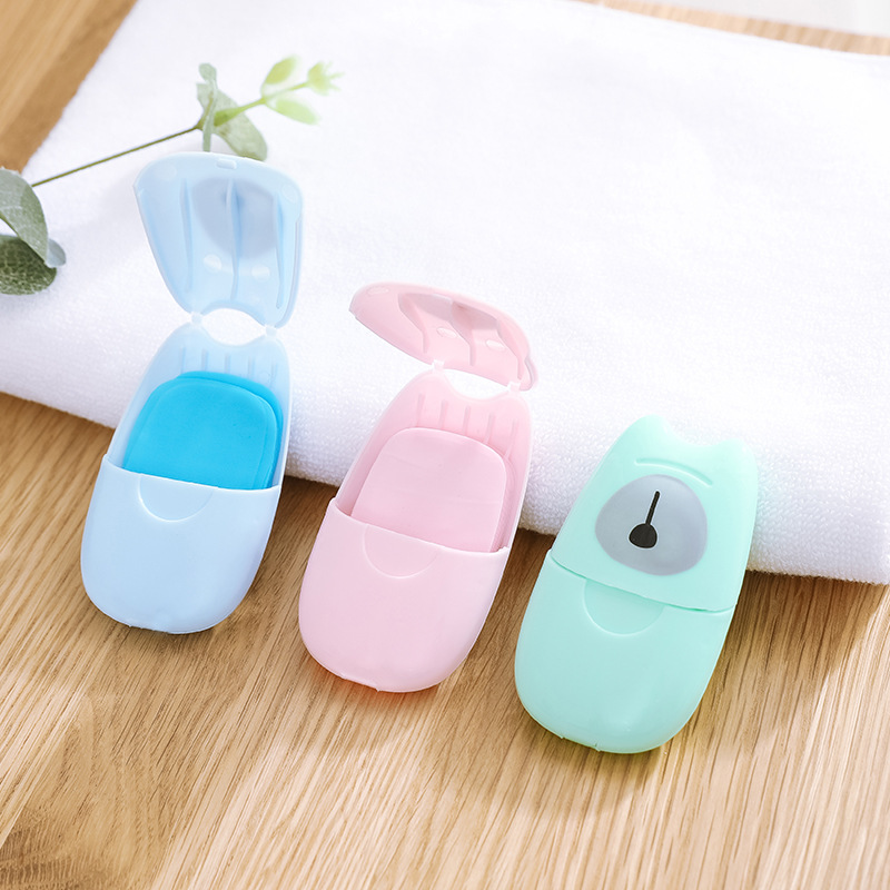 Travel Portable Soap Slice Mini Disposable Hand Washing Soap Flakes Outdoor Travel Soap Paper