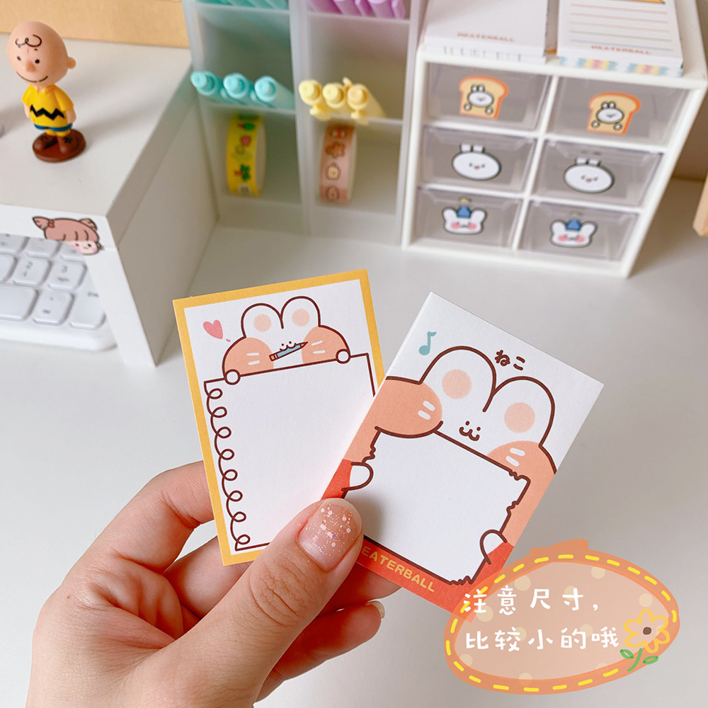 Korean Style in Cute Mengmeng Bunny Notepad Tearable Portable Notes Left Sticky Notes Memo Notepad Mini Book Korean Style in Cute Mengmeng Bunny Notepad Tearable Portable Notes Left Sticky Notes Memo Notepad Mini Book