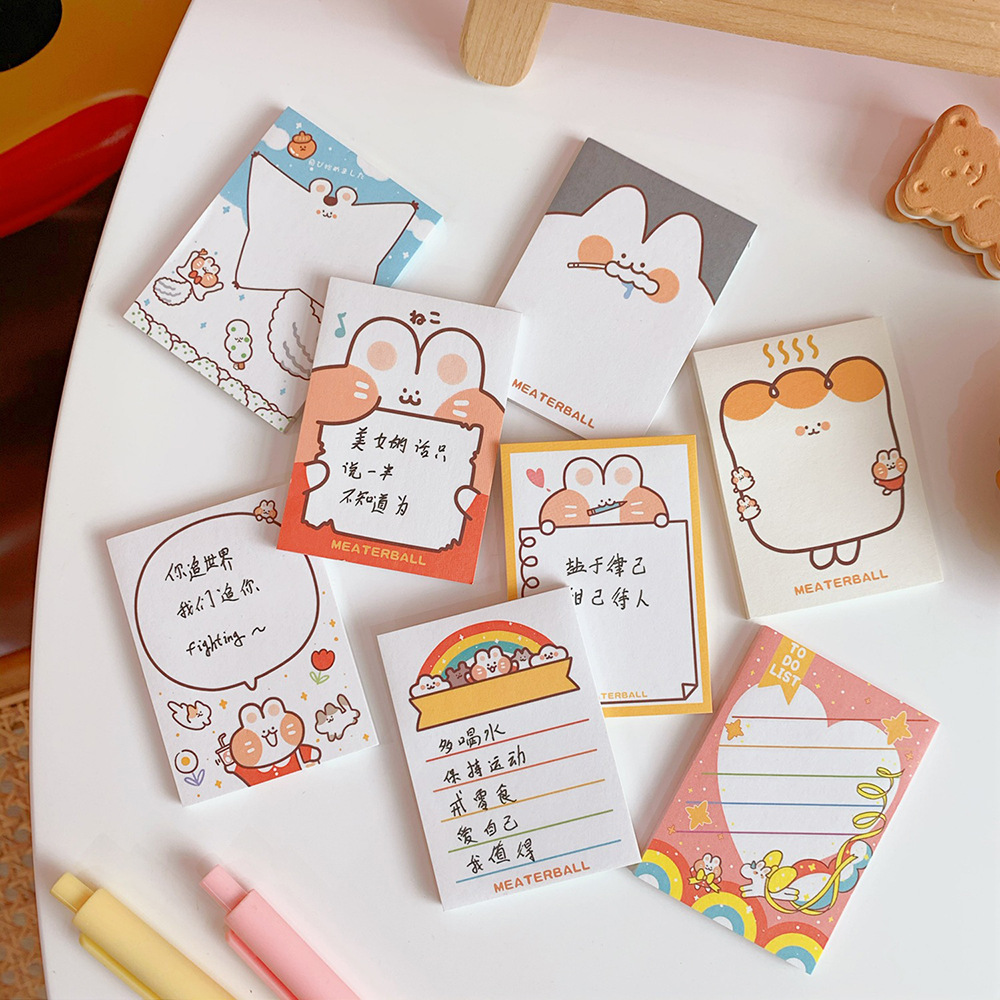 Korean Style in Cute Mengmeng Bunny Notepad Tearable Portable Notes Left Sticky Notes Memo Notepad Mini Book Korean Style in Cute Mengmeng Bunny Notepad Tearable Portable Notes Left Sticky Notes Memo Notepad Mini Book