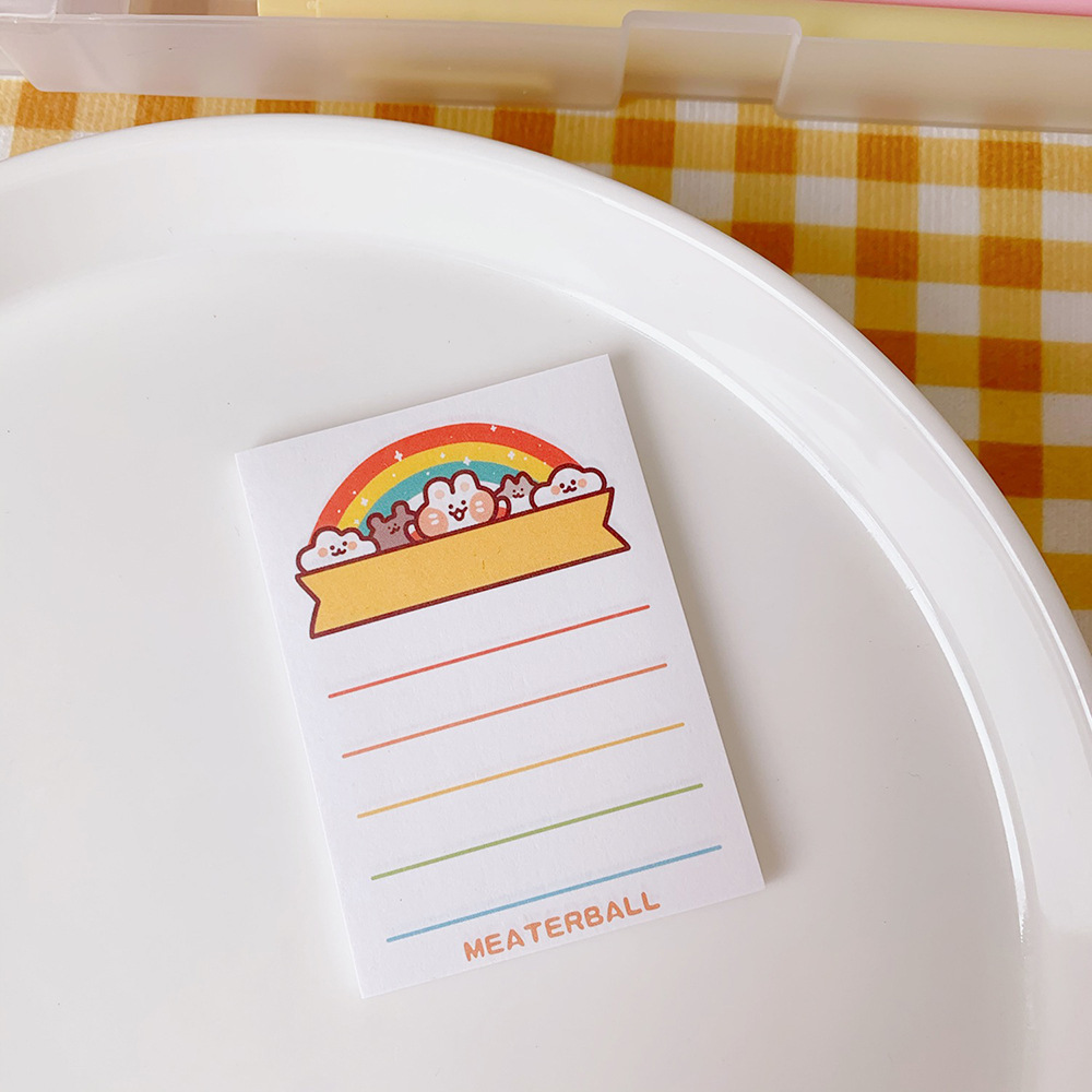 Korean Style in Cute Mengmeng Bunny Notepad Tearable Portable Notes Left Sticky Notes Memo Notepad Mini Book Korean Style in Cute Mengmeng Bunny Notepad Tearable Portable Notes Left Sticky Notes Memo Notepad Mini Book