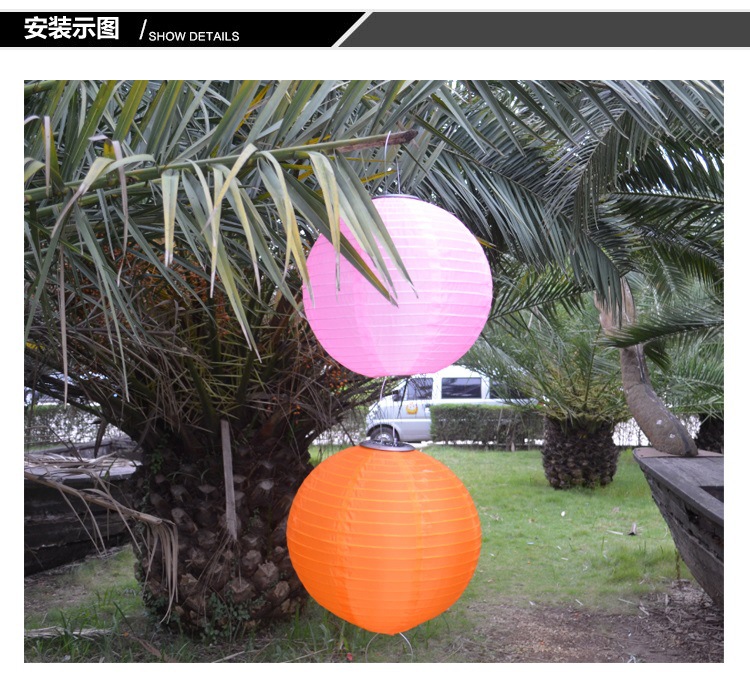 12-Inch Outdoor Waterproof 30cm Solar Lantern Solar Hanging Lamp Festival LED Chandelier Cage Chinese Celebration Light 12-Inch Outdoor Waterproof 30cm Solar Lantern Solar Hanging Lamp Festival LED Chandelier Cage Chinese Celebration Light
