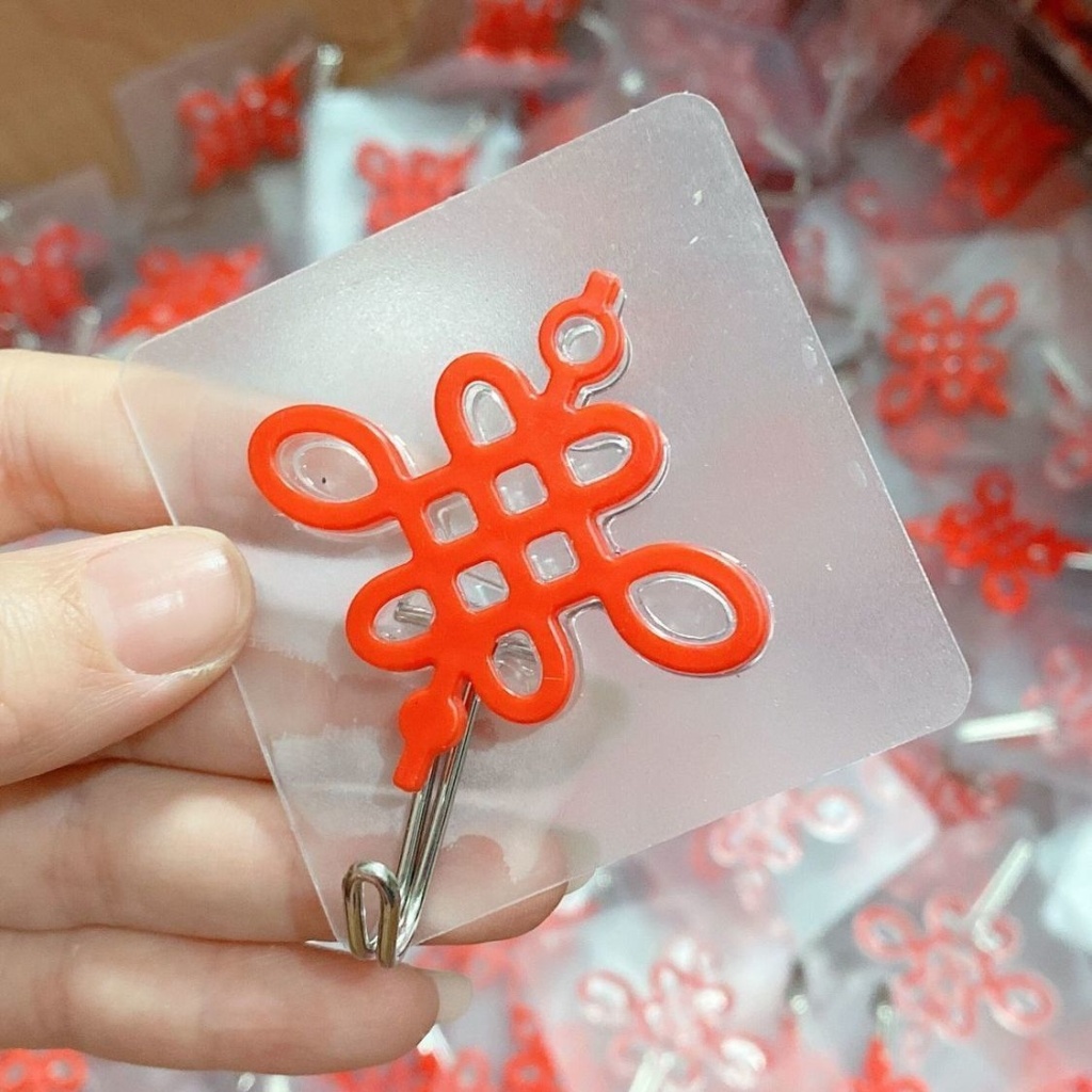 Strong Sticky Wall Hook Living Room Bedroom Seamless No-Punch Sticky Hook Red-Fu Character Chinese Knot Red Lantern Festive Sticky Hook Strong Sticky Wall Hook Living Room Bedroom Seamless No-Punch Sticky Hook Red-Fu Character Chinese Knot Red Lantern Festive Sticky Hook