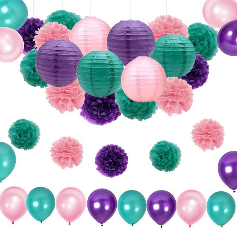 Amazon Mermaid Theme Birthday Pulling Banner Party Balloon Chinese Lantern Floral Ball Party Supplies Birthday Set Amazon Mermaid Theme Birthday Pulling Banner Party Balloon Chinese Lantern Floral Ball Party Supplies Birthday Set