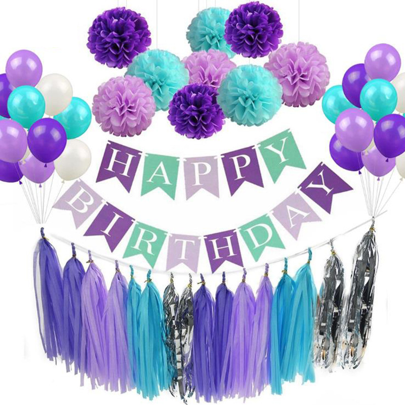 Amazon Mermaid Theme Birthday Pulling Banner Party Balloon Chinese Lantern Floral Ball Party Supplies Birthday Set Amazon Mermaid Theme Birthday Pulling Banner Party Balloon Chinese Lantern Floral Ball Party Supplies Birthday Set