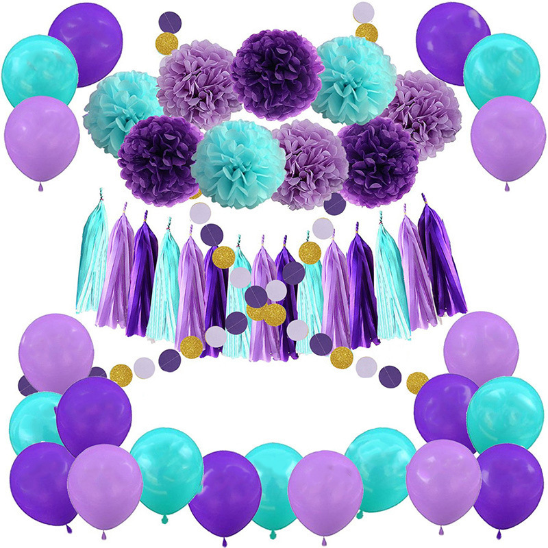 Amazon Mermaid Theme Birthday Pulling Banner Party Balloon Chinese Lantern Floral Ball Party Supplies Birthday Set Amazon Mermaid Theme Birthday Pulling Banner Party Balloon Chinese Lantern Floral Ball Party Supplies Birthday Set