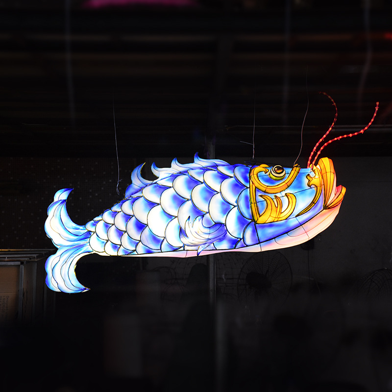 Japanese Style Handmade Led Fish Lantern Shape Internet Celebrity Minimalist Creative Chinese Style Festive Lantern