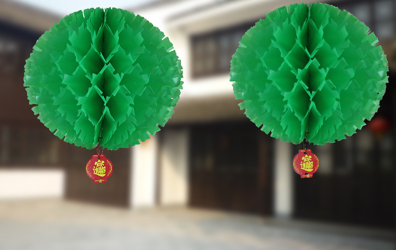 Folding round Honeycomb Lantern Red Wedding and Wedding Celebration Supplies Small Chinese Lantern Spring Festival