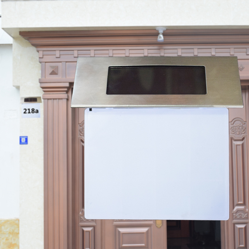 Cross-Border Solar Digital Doorplate Lamp Corridor Wall Home Garden Lamp Villa Road Sign Wall Lamp Number Light