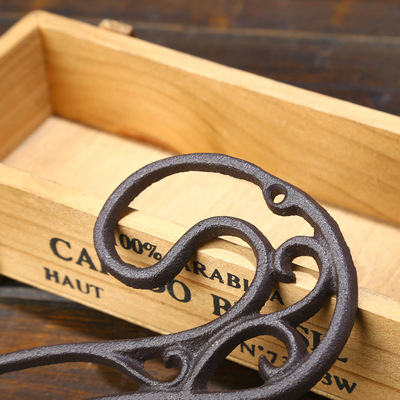 American Industrial Cast Iron Digital Wall Decoration Cafe Bar Restaurant DIY Doorplate Table Card Phone Number Sign
