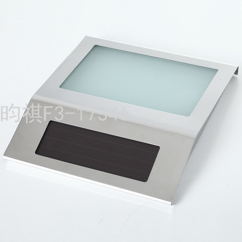 Led Stainless Steel Waterproof Solar Powered Doorplate Light Wall-Mounted Number Plate Address Indicator Digital Light