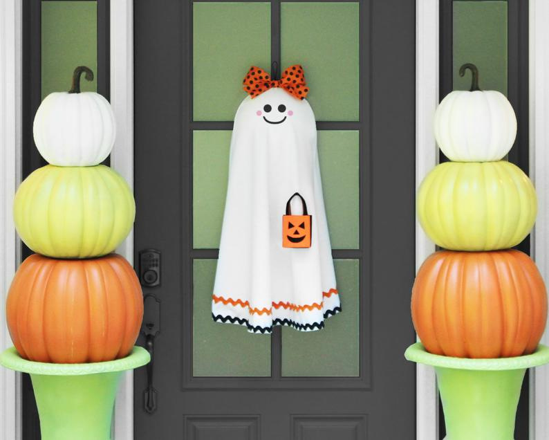 Cross-Border Hot Halloween Ghost Gate Wreath Doorplate Ornaments Cross-Border Hot Halloween Ghost Gate Wreath Doorplate Ornaments
