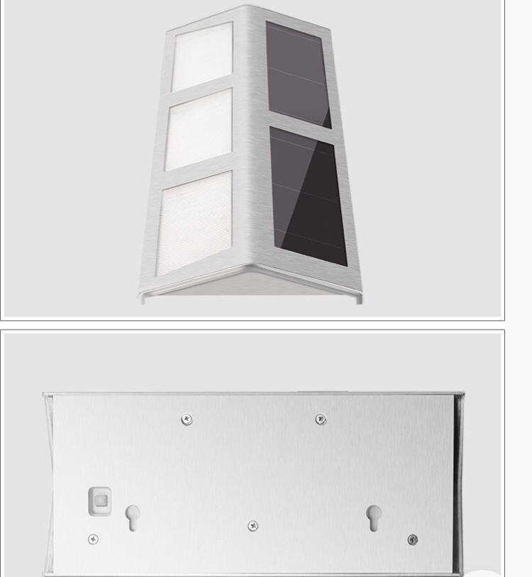 Solar Powered Doorplate Light. Solar Outdoor Step Light,