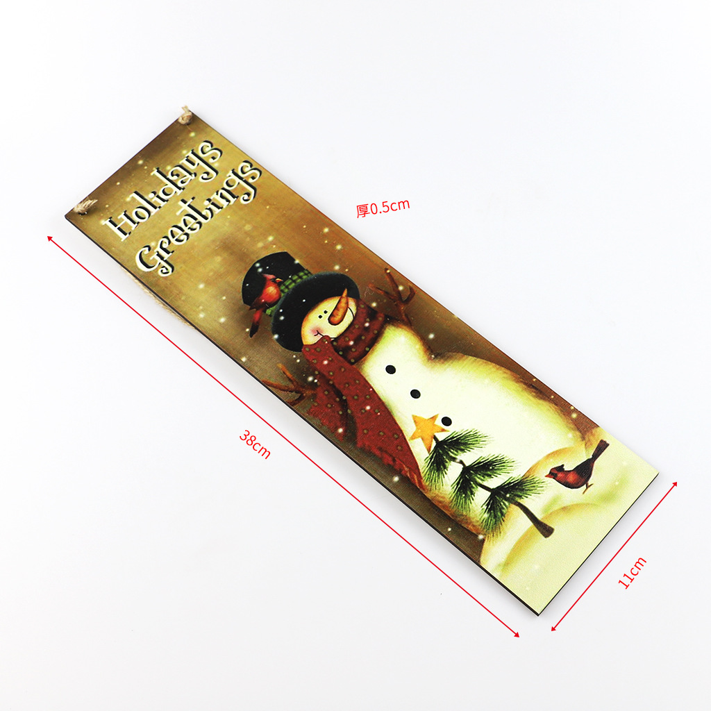 2021 New Wooden Christmas Pendants North American Country Style Old Man Snowman Brown Bear Elk Christmas Wood Piece Doorplate 2021 New Wooden Christmas Pendants North American Country Style Old Man Snowman Brown Bear Elk Christmas Wood Piece Doorplate