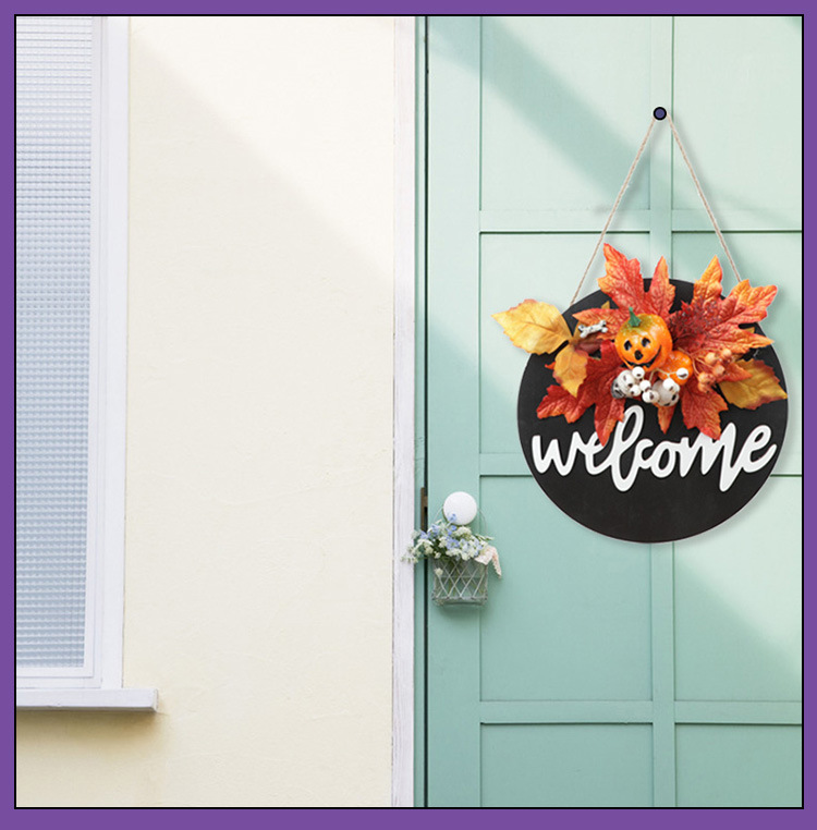 Halloween Decoration Doorplate Easter Event Party Door Home Gallery Hanging Decoration Festival Horror Atmosphere Outdoor Decoration