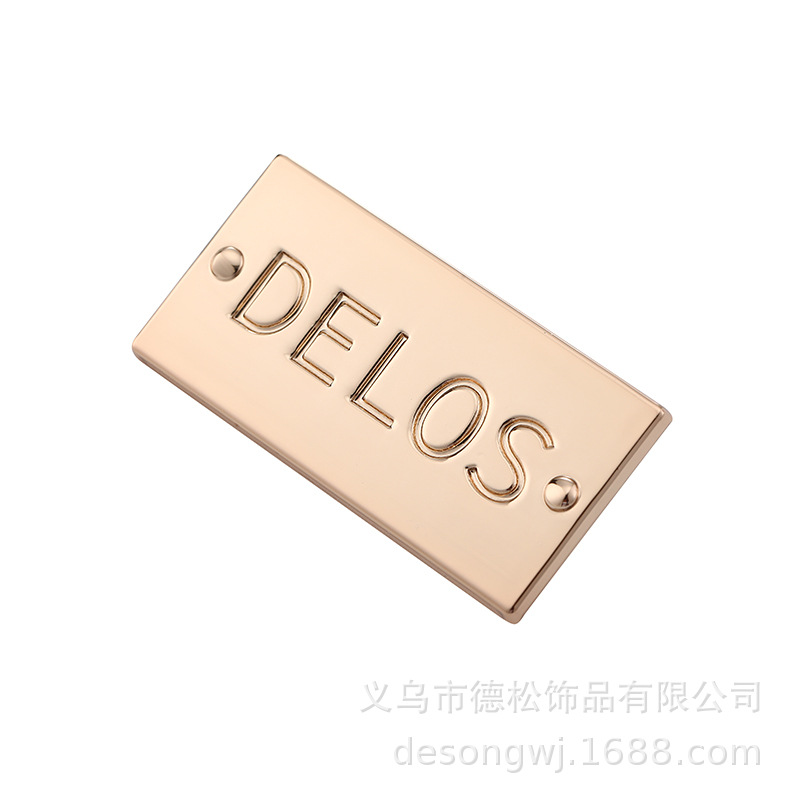 Stainless Steel Metal Tag Three-Dimensional Corrosion Nameplate Logo Antique Copper Doorplate Logo Sign Equipment Furniture Iron Trademark
