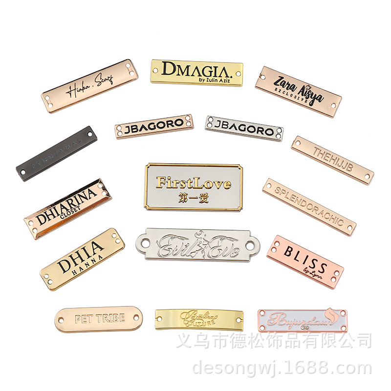 Stainless Steel Metal Tag Three-Dimensional Corrosion Nameplate Logo Antique Copper Doorplate Logo Sign Equipment Furniture Iron Trademark