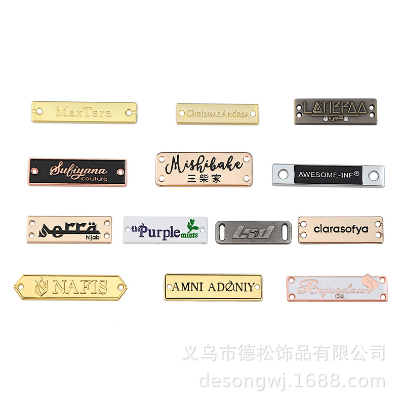 Stainless Steel Metal Tag Three-Dimensional Corrosion Nameplate Logo Antique Copper Doorplate Logo Sign Equipment Furniture Iron Trademark
