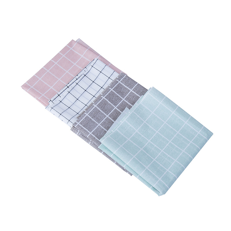 Internet Popular Plaid Nordic Plaid Oil-Proof Tablecloth Waterproof Disposable Table Cloth PEVA Tablecloth Oil-Proof Table Mat Tablecloth
