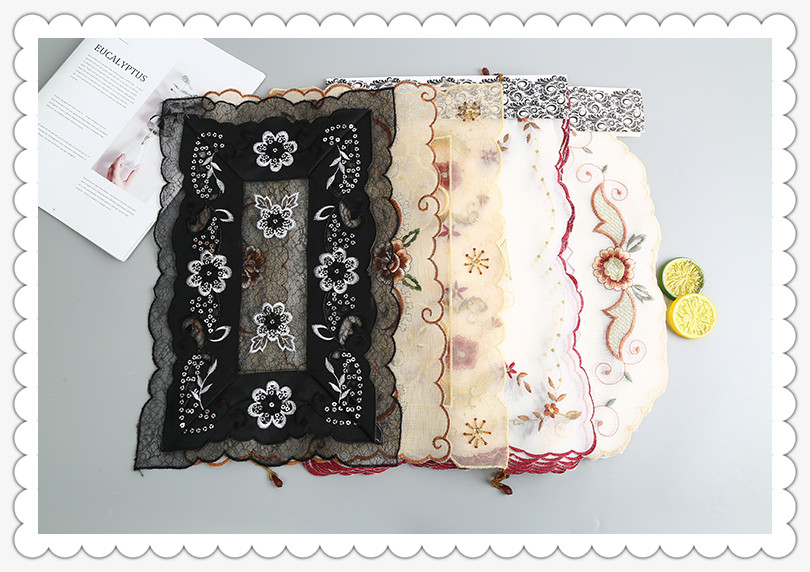 Placemat Tablecloth Fabric Dining Table Modern Simple Home Middle East Foreign Trade 30*45 Placemat Tablecloth Fabric Dining Table Modern Simple Home Middle East Foreign Trade 30*45