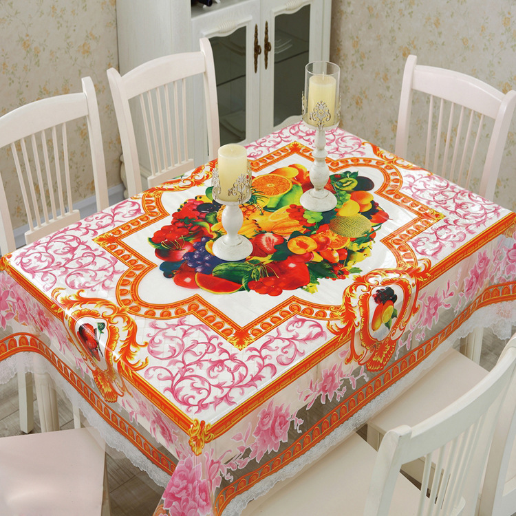 Wholesale Export Bangladesh, Haiti Transparent printing plate Tablecloth 140*180 cm Wholesale Export Bangladesh, Haiti Transparent printing plate Tablecloth 140*180 cm