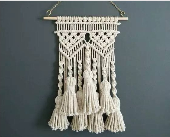 INS Woven Bohemian Creative Doorplate Home Decoration Flower Net Bag Tassel Woven Pendant Wall Decorative net INS Woven Bohemian Creative Doorplate Home Decoration Flower Net Bag Tassel Woven Pendant Wall Decorative net